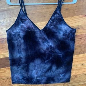 Blue American Eagle velvet tank top